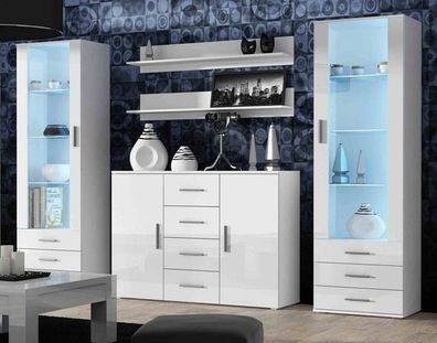 Wohnwand SOHO 3 - Modernes & Elegantes Wohnzimmerschrank-Set