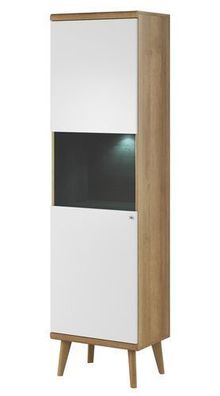Vitrine Primo PWT50 Vitrinenschrank Schrank Wohnzimmer 1 Türiger