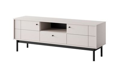Fernsehschrank Japandi Lowboard Cashmere