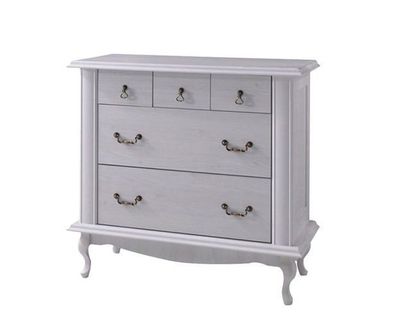 Kommode 95x89x47 cm DIANA DA13 mit 5 Schubladen Schubladenkommode Schneekiefer