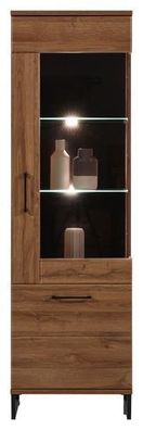 Vitrine rechts IVO IV7 Wohnzimmerschrank Vitrinenschrank Led Beleuchtung