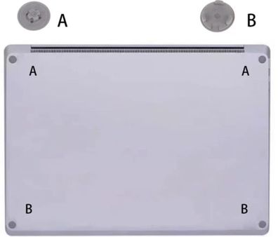 Original Anti-Slip Gummifüße für Surface Laptop 3 4 5 6 7 Untere Gehäuse Füße Ersatz