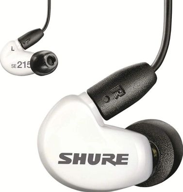 Shure SE215 Profi In-Ear Kopfhörer Sound Isolating Weiß White 3.5mm Klinke