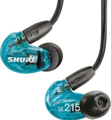 Shure SE215 Profi In-Ear Kopfhörer Sound Isolating Blau Clear Blue 3.5mm Klinke