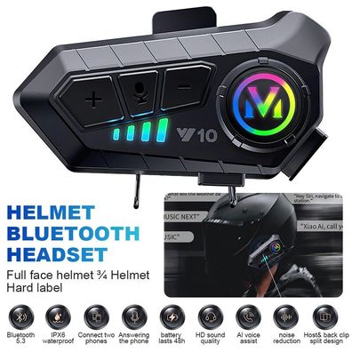 Motorrad Helm Bluetooth-Headset Motorräder Intercom Gegensprechanlage Kopfhörer