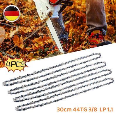 4 x SECURA Sägekette 30cm 44TG 3/8 LP 1,1 für Stihl MS170 171 181 192 Dolma