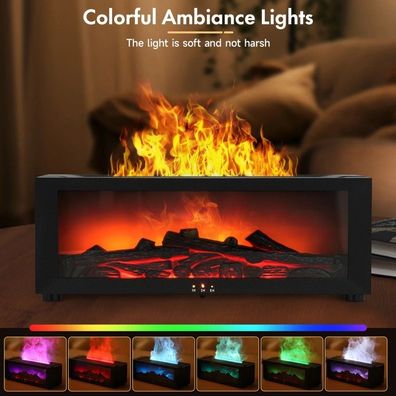 Aroma Diffuser Mit 3D Flammen Effekt Luftbefeuchter Diffusor Für ätherische Öle