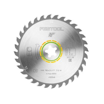 Festool Universal-Sägeblatt 190x2,6 FF W32 für CS 50 492048