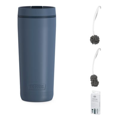 Thermos Guardian MUG 0,50 l Trinkflasche – Vorteilsset mit Reinigungsbürste CLEAN