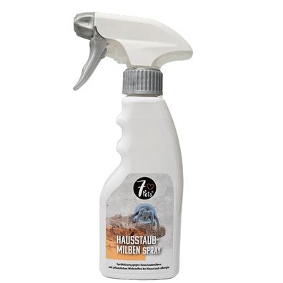 7 Pets® Hausstaubmilben Spray- Ideal für Matratzen, Teppiche & Polster