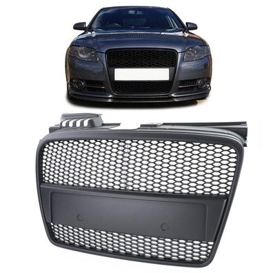 Sport Kühlergrill Waben Design Performance Matt passt für Audi A4 B7 2004-2008