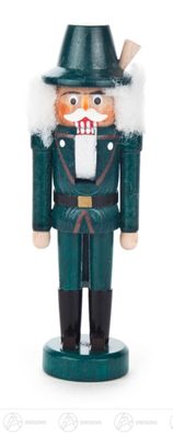 Nussknacker Jäger grün BxHxT 5 cmx13 cmx4 cm NEU Erzgebirge Nußknacker