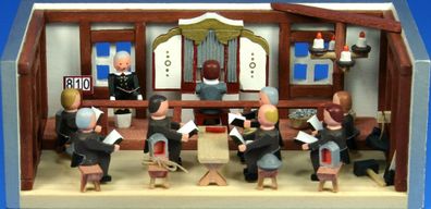 Miniaturstube Betstube BxHxT 11x4x6 cm NEU Seiffen Miniatur Stube Kästchen Holz