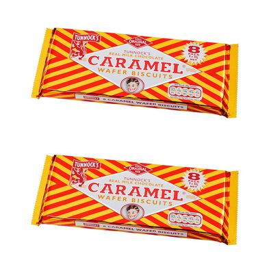 Tunnock's Englische Waffel-Riegel mit Karamellfüllung 2er-Set