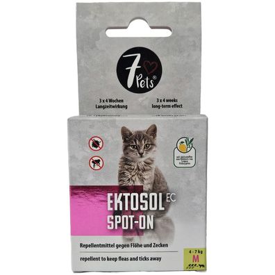 7 Pets® Ektosol EC Spot On Katze M