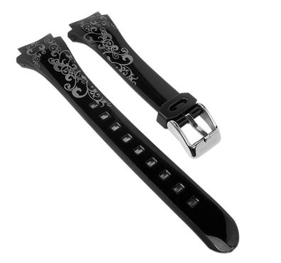 Calypso Uhrenarmband | Kunststoff glatt für Modell K5621/5 schwarz