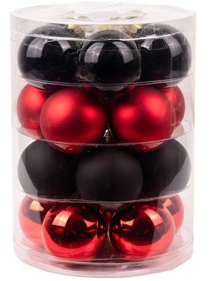 Weihnachtskugeln Dark Romance 20 Stk 6cm + Haken