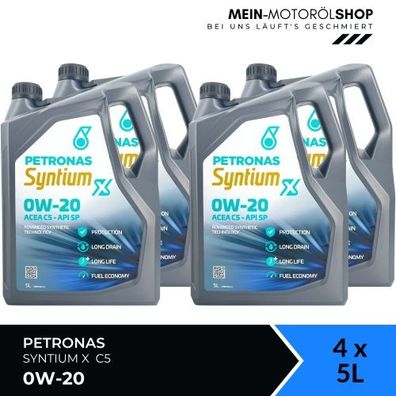 Petronas Syntium X 0W-20 C5 4x5 Liter