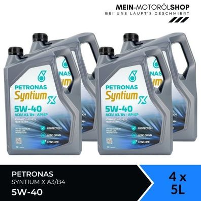 Petronas Syntium X 5W-40 A3/B4 4x5 Liter