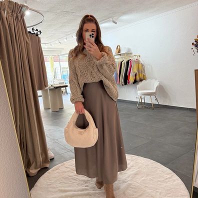 OOG Damen Teddytasche "Paula" weiß langer Tragegurt Frauen Tasche Handtasche