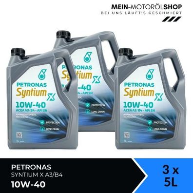 Petronas Syntium X 10W-40 A3/B4 3x5 Liter