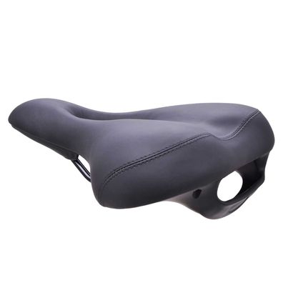 Filmer Fahrradsattel City Memory Foam schwarz mit Griff