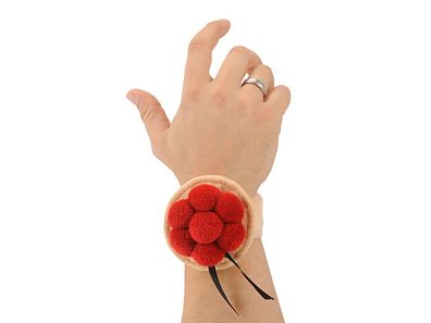 Plüsch Bollenhut mit Schnappband