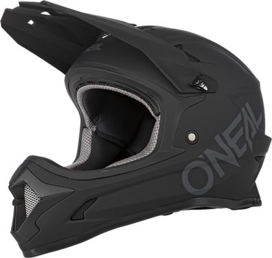 O'NEAL Kids Bike Fullface Helm Sonus Solid Black - Größe: M (48/50 cm)