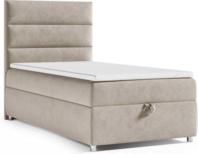 Best For Home Trinity K-4 Boxspringbett Einzelbett mit Bettkasten & Topper