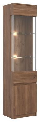 Vitrina REMI RM07 Wohnzimmerschrank Vitrinenschrank Castello Eiche ohne Licht