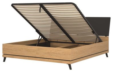 Bett 180x200cm ATE 15/180 S.P. Betgestelle Kopfteil Bettkasten Lift Lattenrost