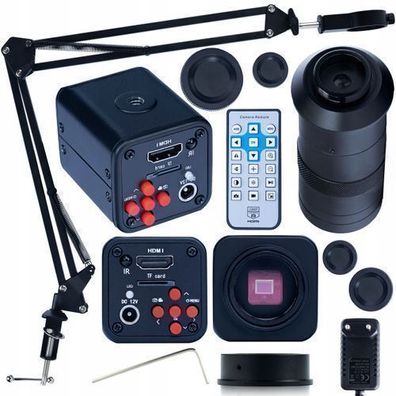 Rosfix Set Mikroskopkamera HDMI 1080P mit Stativ & 100x Objektiv | C-Mount