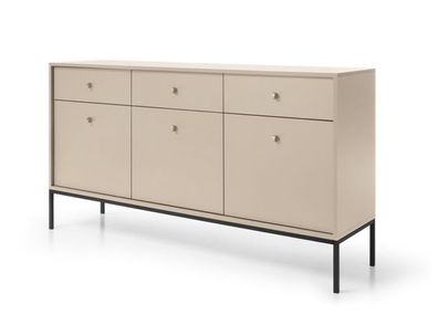 Kommode MONO MKSZ154 Sideboard Beige/schwarzes Gestell
