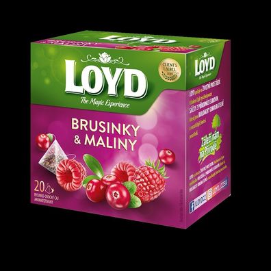 Loyd Preisel- und Himbeertee, 20 Teebeutel