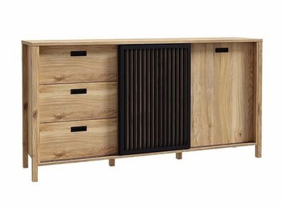 Kommode JYTANA JTNK233R Sideboard 1 Schiebetür 1 Flügeltür 3 Schubladen