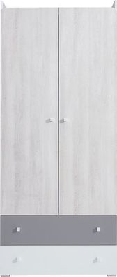 Kleiderschrank Como CM3 Schrank 2 Türiger 2 Schubkästen