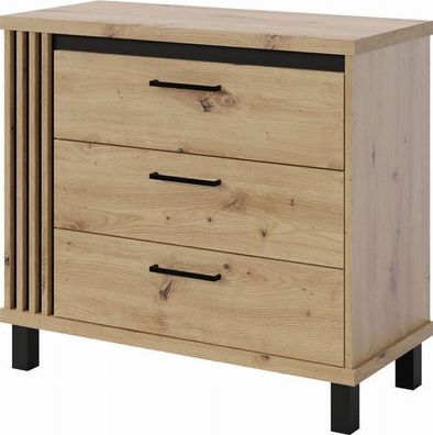 NADIA ND10 Schubladenkommode | Loft-Design | Artisan Eiche/ Schwarz