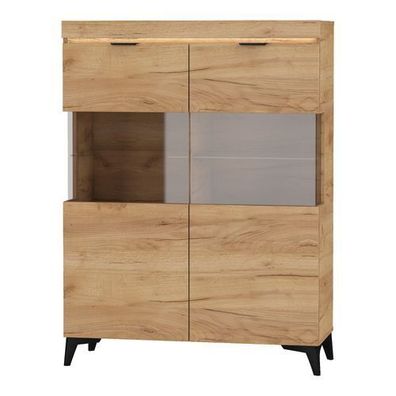 Vitrine 105 cm Bragi BGW-2 Wohnzimmer Schrank Vitrinenschrank