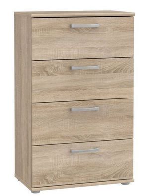 Kommode NIKO CPLK14N Schubladenkommode Schubkastenkommode (Sonoma Eiche)