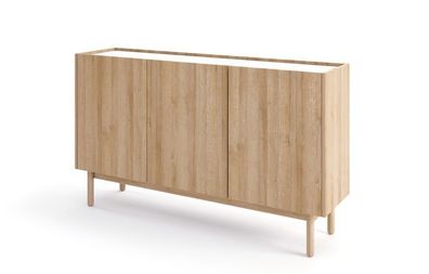 BOHO Kommode, 144x83cm, Eiche/ Marmor