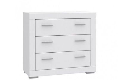 Kommode Snow SNWK23 Schubladenschrank Schubladenkommode Weiß matt
