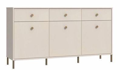 Kommode Salvatrice Sideboard 169x90x42 cm 3 Türen 3 Schubladen Wohnzimmerschrank