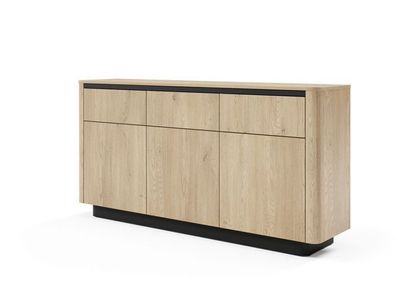 Sideboard TORRO - C Kommode - Eiche Torro/Schwarz