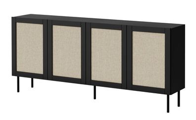 Kommode JUTA Wohnzimmerschrank 200x90x40 cm Sideboard 4 Türen