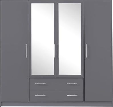 Kleiderschrank 200x190x56cm SMART SRL1 Schrank Anthrazit