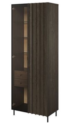 Vitrine Piemonte PE-02 Schrank Vitrinenschrank Beleuchting Wohnzimmerschrank