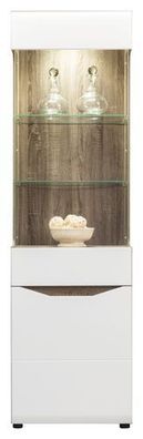 Vitrine LIONEL LI6 Vitrinenschrank Wohnzimmerschrank 2 Türen (ohne Beleuchtung)