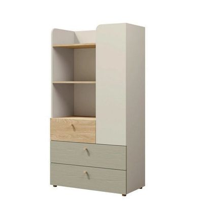 Regal YUKI Y6 Regalschrank Schrank graubeige/ geölte Eiche/ Eukalyptus