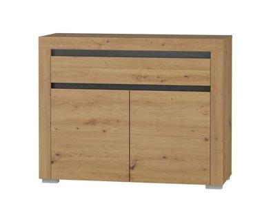 Kommode 106 cm Arizona RRK-2 Wohnzimmerschrank 2 türiger mit 1 Schublade Schrank