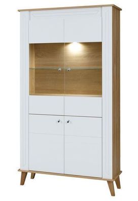Vitrine SONIA SN-3 Wohnzimmerschrank 104x190x39 cm Vitrinenschrank